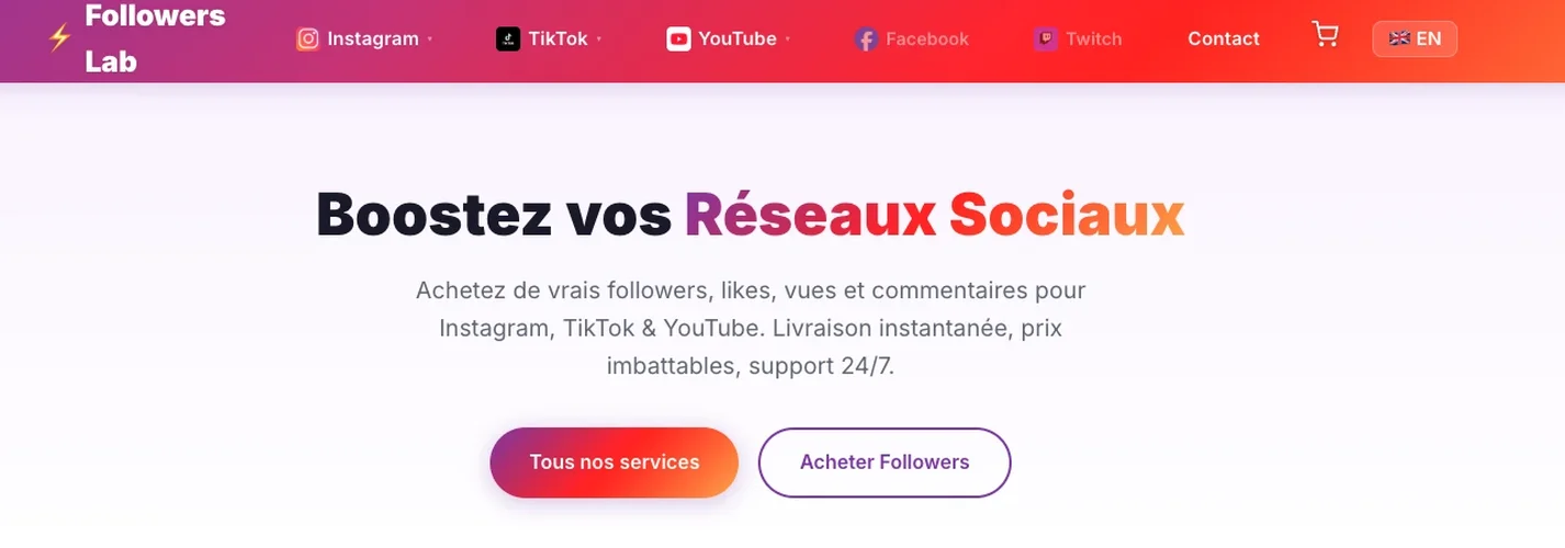 Followers Lab - the best site to buy Instagram followers